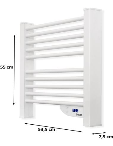 Radiador secatoallas eléctrico ELLEN 300W blanco