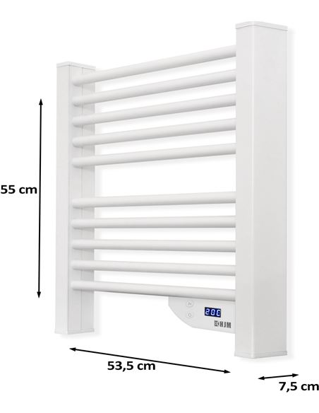 Radiador secatoallas eléctrico ELLEN 300W blanco