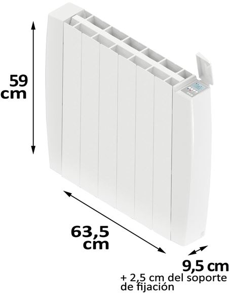 Emisor térmico fluido INDALS 1000W