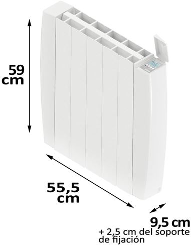 Emisor térmico fluido INDALS 800W