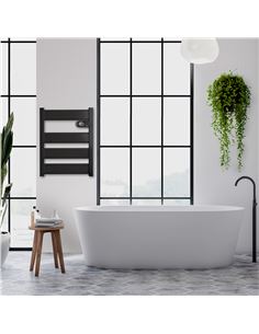 Radiador secatoallas eléctrico LYSA 500W NEGRO 2