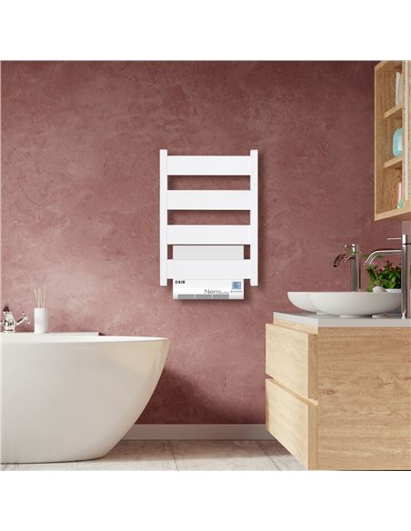 Radiador Secatoallas Eléctrico con Termoventilador NERIS TURBO (500W+1000W) - Blanco