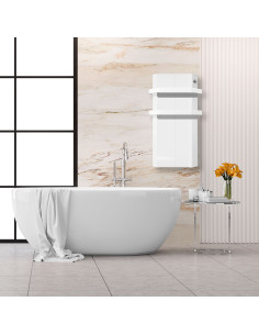 Radiador secatoallas eléctrico ENYA 750W blanco 2