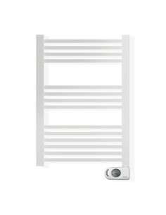Sèche-serviettes électrique à inertie sèche HJM, 500 W, Square, Blanc