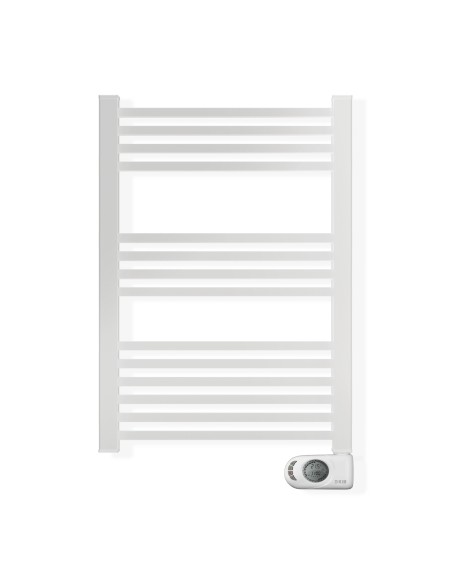Sèche-serviettes électrique à inertie sèche HJM, 500 W, Square, Blanc