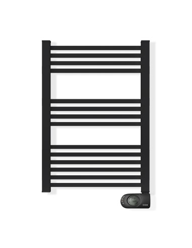 Sèche-serviettes électrique à inertie sèche HJM, 500 W, Square, Noir