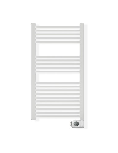 Sèche-serviettes électrique à inertie sèche HJM, 750 W, Square, Blanc