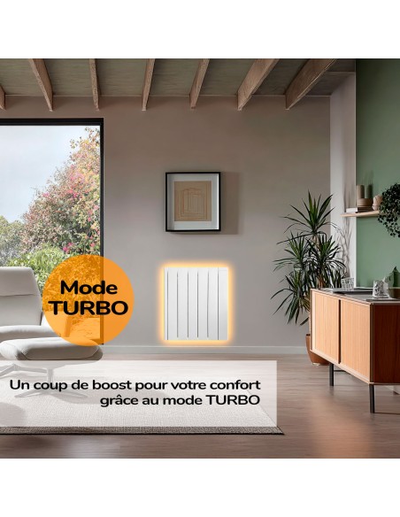 Radiateur à inertie céramique KIANAII1000 HJM, Blanc