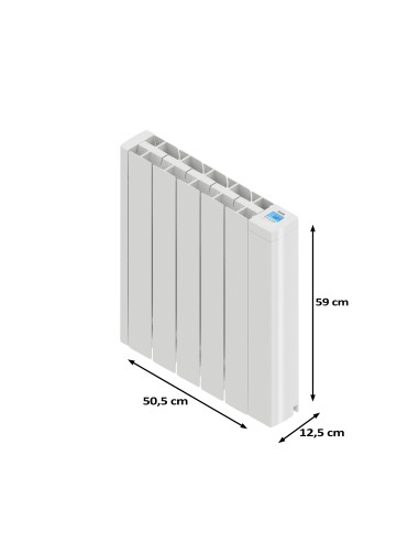 Radiateur électrique à inertie fluide IRINAII 1000 W HJM, Blanc