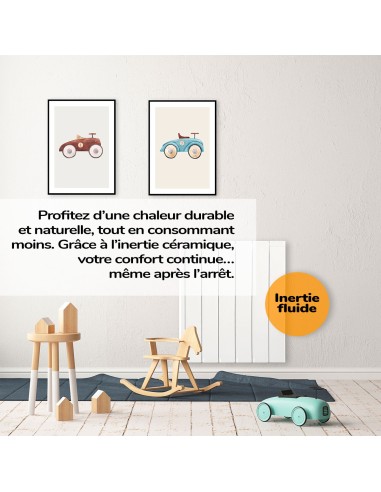 Radiateur électrique à inertie fluide IRINAII 1000 W HJM, Blanc