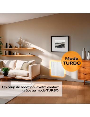 Radiateur électrique à inertie fluide IRINAII 1000 W HJM, Blanc