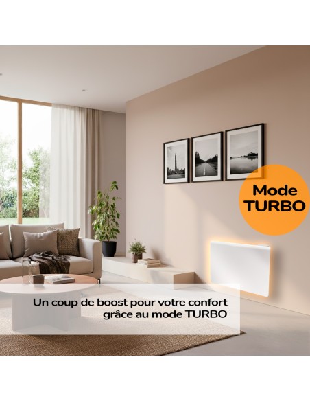 Radiateur électrique à inertie sèche Nubia E 2000W HJM, Blanc