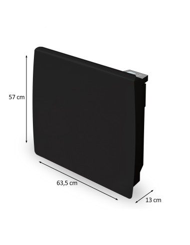 emisor térmico cerámico de color negro